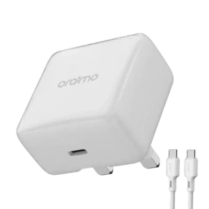 oraimo PowerCube 20 Chic 20W GaN Wall Charger Kit with Type-C to Type-C Cable