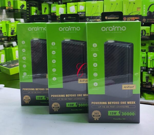 Oraimo PowerBox 300 Lit OPB-1301 30,000mAh power banks