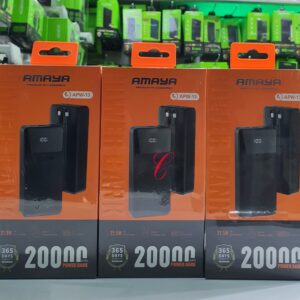 Amaya APW-13 22.5W 20,000mAh power banks with built in Type C & lightning cables