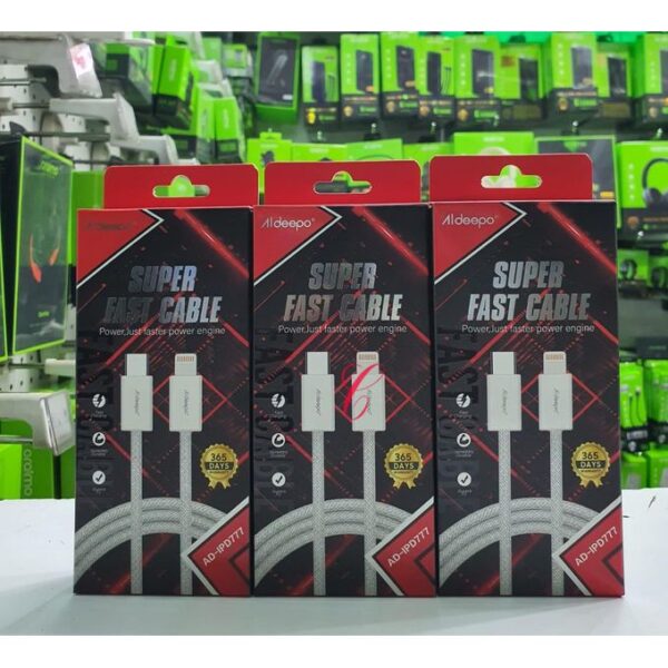 Aldeepo AD-IPD777 Type C to Lightning super fast cables