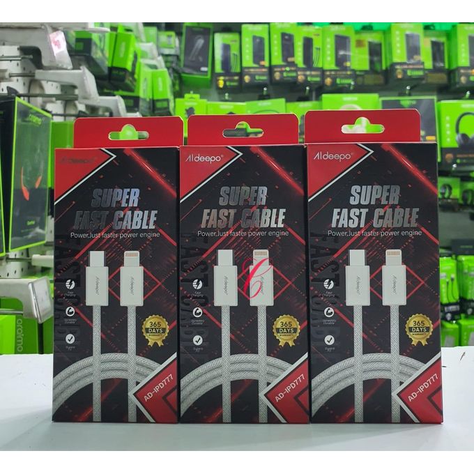 Aldeepo AD-IPD777 Type C to Lightning super fast cables