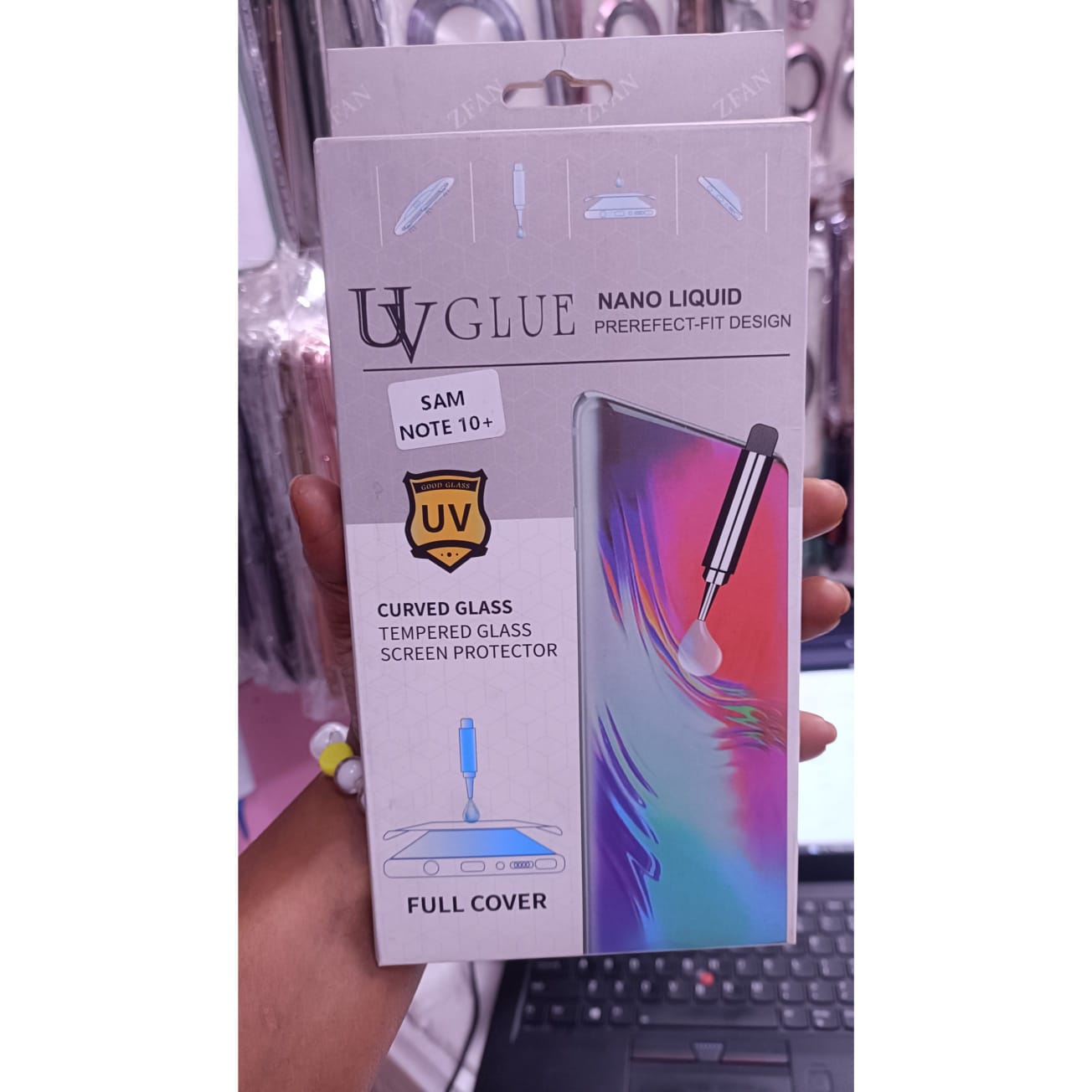 samsung Note10 Plus UV Glue Curved Edge Full Size Glass