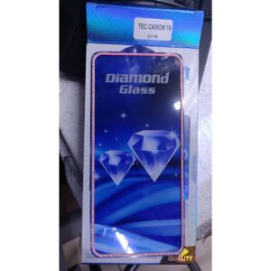 Diamond Mobile Phone Screen Glass Film pink for techno camon 15