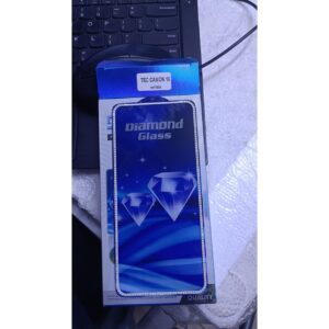 Diamond Mobile Phone Screen Glass Film white for techno camon 15
