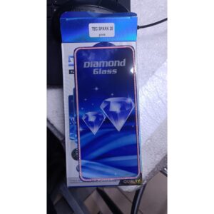Diamond Mobile Phone Screen Glass Film pink for techno spark 20