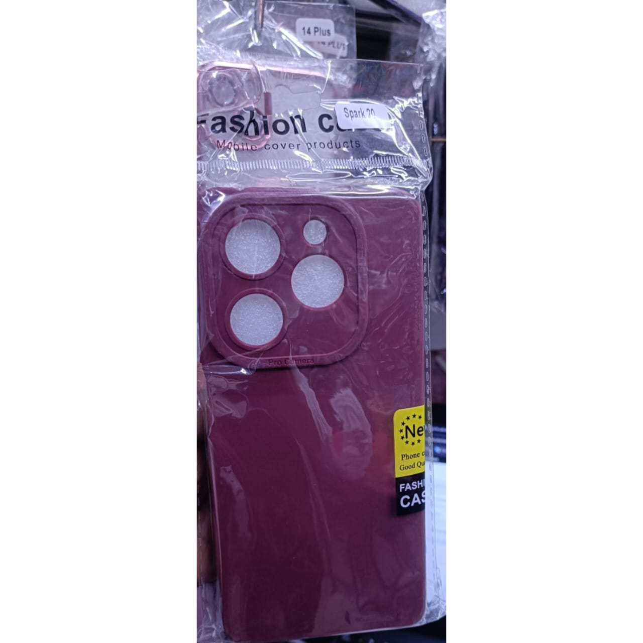 Tecno Spark 20 maroon Soft Silicone Phone Case/ Cover