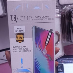 23plus uv Curved glue Glass Screen Protector for Samsung Galaxy S23 Plus