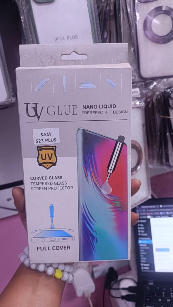 uv Curved glue Glass Screen Protector for Samsung Galaxy S23 Plus