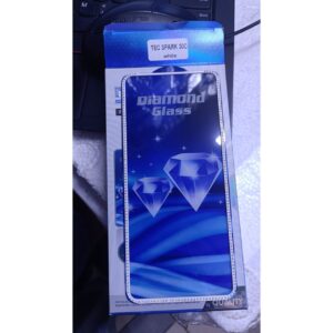 Diamond Mobile Phone Screen Glass Film white for techno spark 30c