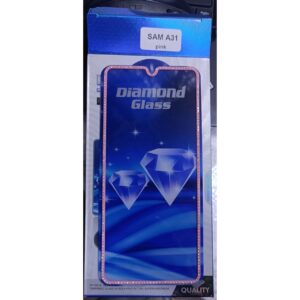 Diamond Mobile Phone Screen Glass Film pink for samsung A31
