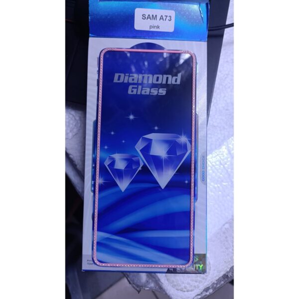 Diamond Mobile Phone Screen Glass Film pink for samsung A73