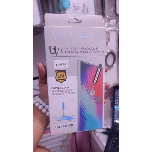 Curved glue Tempered Glass For Samsung S8