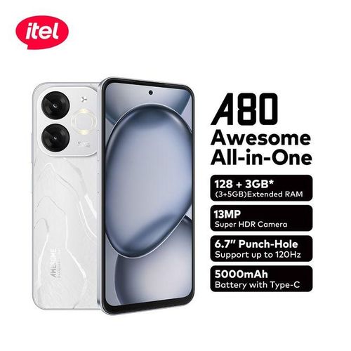 Itel A80 6.7" 3GB RAM/128GB ROM 5000mAh 50MP 4G Android 14