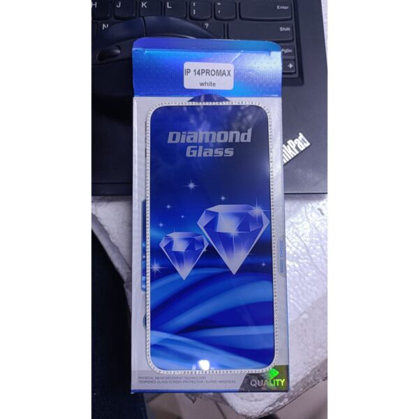 Diamond Mobile Phone Screen Glass Film white for iphone 14 promax