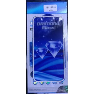 IP15PROWHITE Diamond Mobile Phone Screen Glass Film white for iphone 15 pro