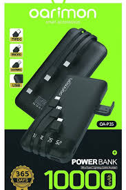 Oarimon power bank 1000mah micro type-c lightining cable is provided