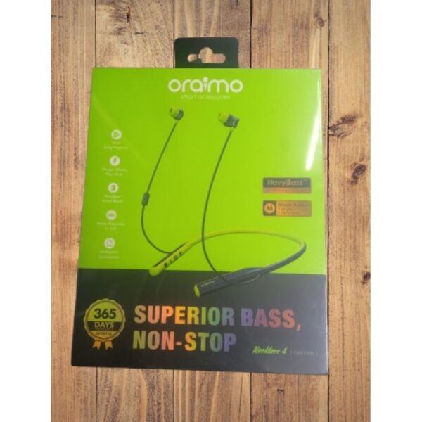 Oraimo Necklace 4 OEB-E50D 50hrs playtime superior bass non-stop neckband