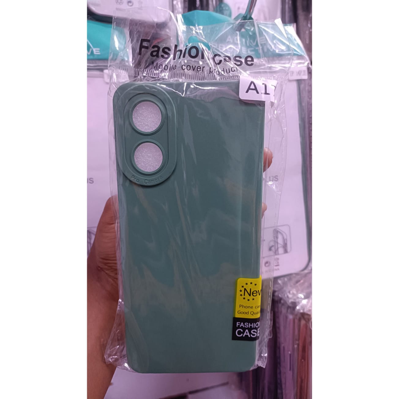 Green Soft Silicone Slim Smooth Phone Case Cover for Oppo A17