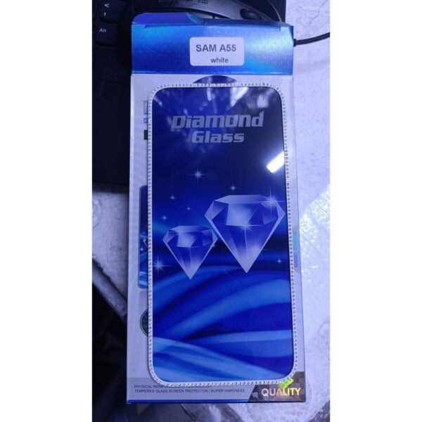 diamond Mobile Phone Screen Glass Film white for samsung A55