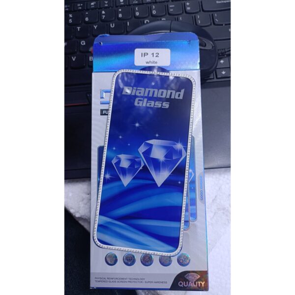 Diamond Mobile Phone Screen Glass Film Ipone 12 white