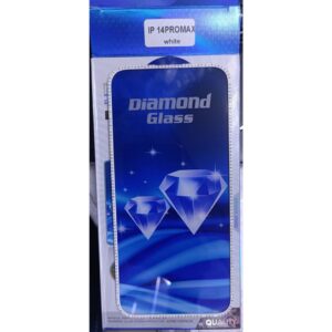 ip14promaxwhite Diamond Mobile Phone Screen Glass Film white for iphone 14 promax