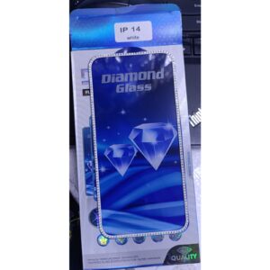 Diamond Mobile Phone Screen Glass Film white for iphone 14