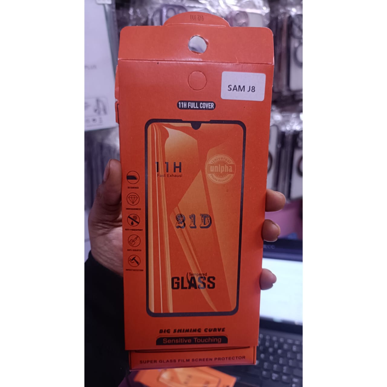 Samsung J8 Mobile Screen Protector.