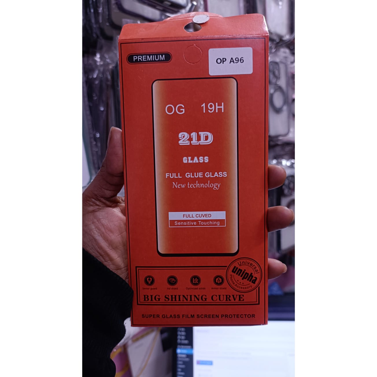 Oppo A96 Full Cover Glass Screen Protector - Clear