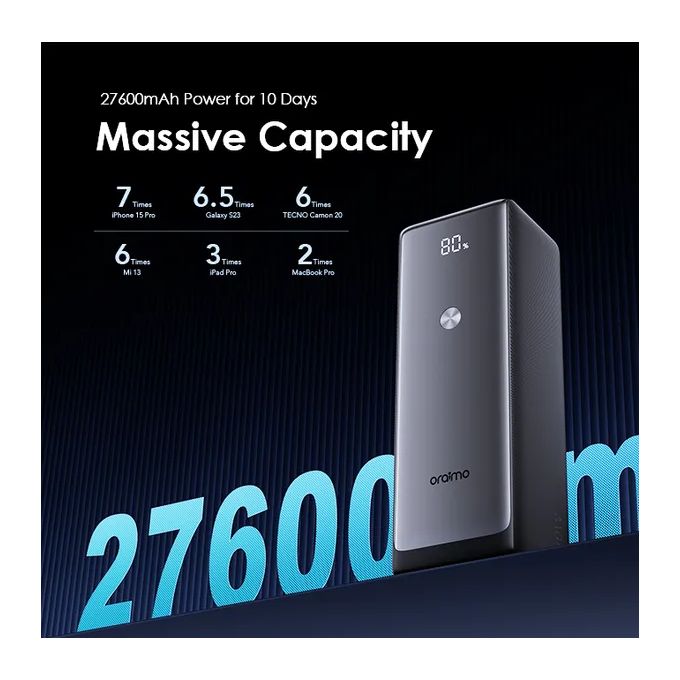 Oraimo PowerJet OPB-727SQ 130W laptop & phone charging power bank