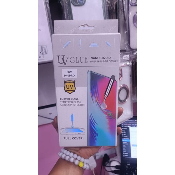Huawei P40 Pro uv glue Full Glue Curved Screen protector