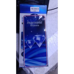 Diamond Mobile Phone Screen Glass Film pink for techno camon 16