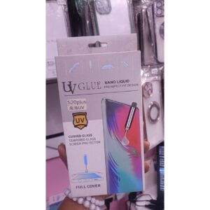 plus Samsung S20 Plus UV glue Tempered Glass Full Glue Screen Protector For Galaxy S20 Plus