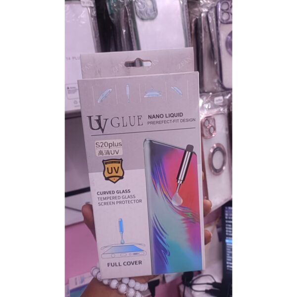 Samsung S20 Plus UV glue Tempered Glass Full Glue Screen Protector For Galaxy S20 Plus