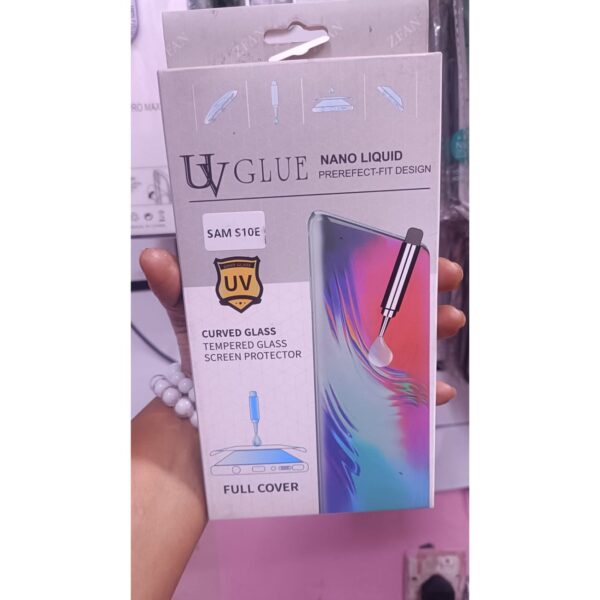 UV Glue Curve Temper Glass Screen Protector For Samsung Galaxy S10E