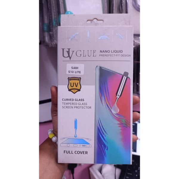 UV Glue Curve Temper Glass Screen Protector For Samsung Galaxy S10 lite