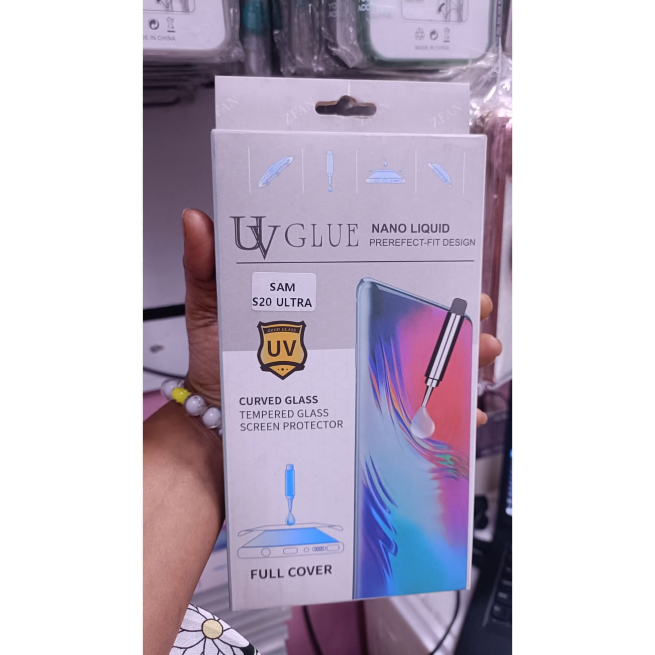Curved Tempered Glass uv glue For Samsung Galaxy S20 ultra