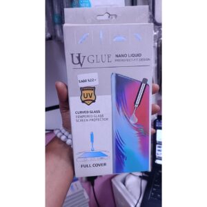 Curved Tempered Glass For Samsung Galaxy S22 plus uv glue Glass Screen Protector