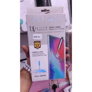 s9 For Samsung Galaxy S9 Plus tempered Curved uv glue Full Glue Glass Protector