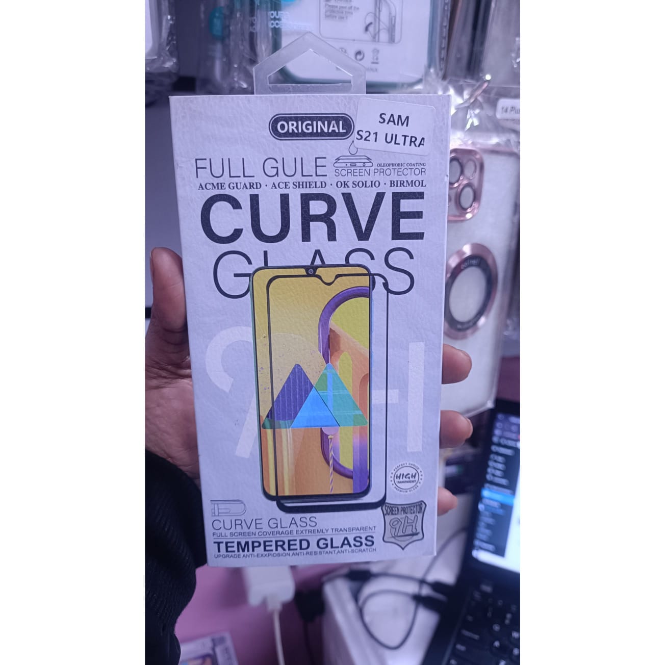 Curved Tempered Glass For Samsung Galaxy S21 ultra