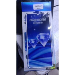 Diamond Mobile Phone Screen Glass Film white for samsung A70